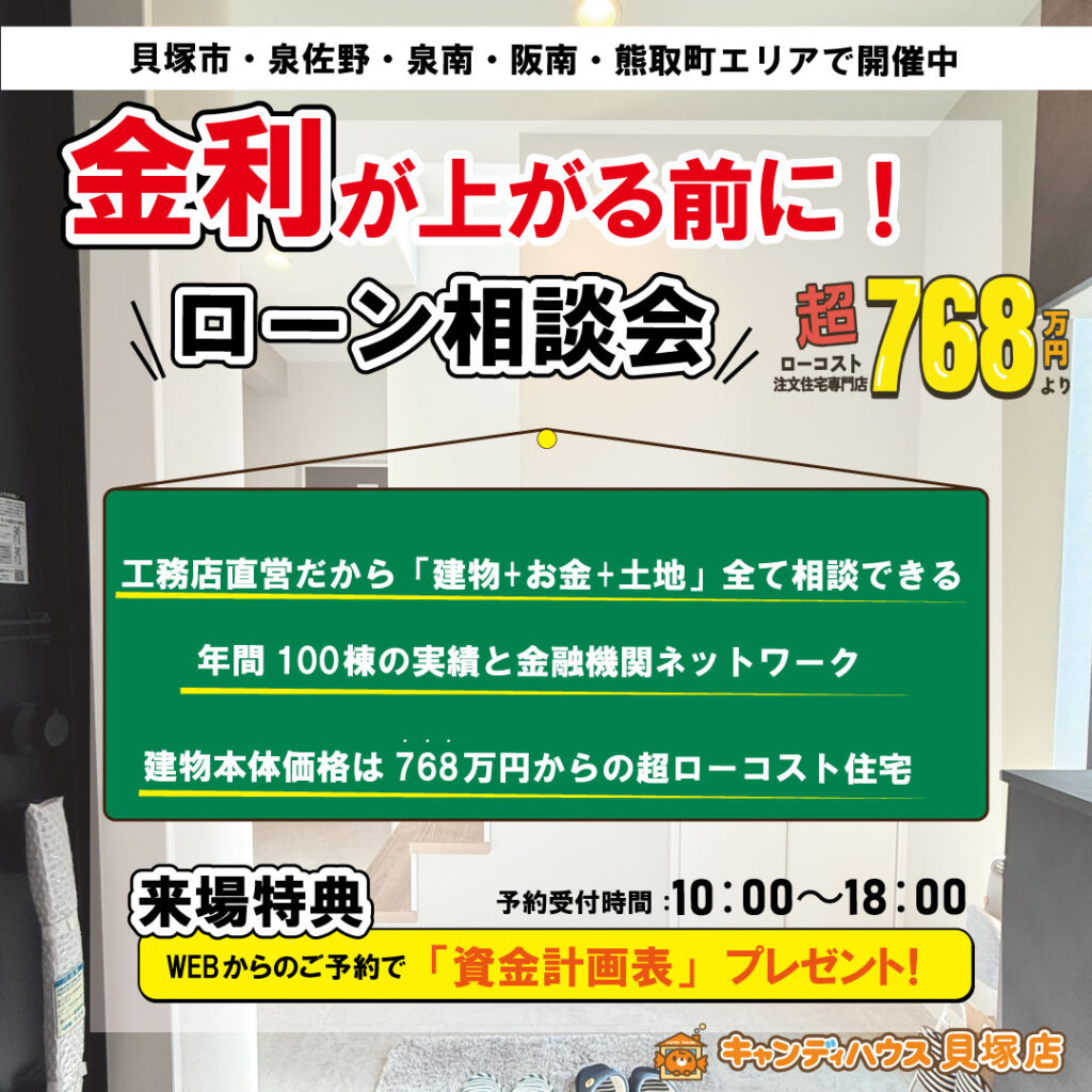 キャンディハウス貝塚店　ローン相談会