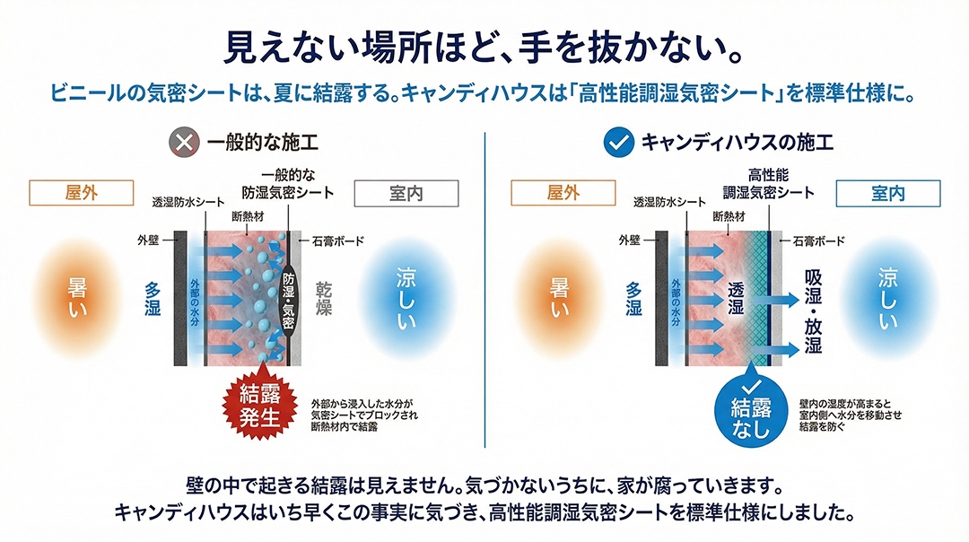 見えない場所ほど、手を抜かない。